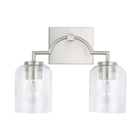 Carter 2 Light Vanity - Brushed Nickel