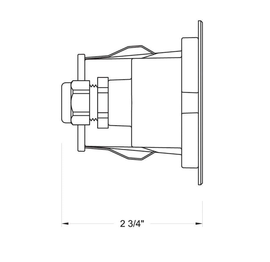 Sparta Marine Grade Louvered Brick Light - Small - Stainless