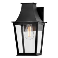 Georgetown Coastal Outdoor Wall Lantern - Small 12.5" - Black