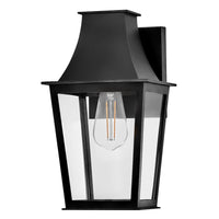 Georgetown Coastal Outdoor Wall Lantern - Small 12.5" - Black