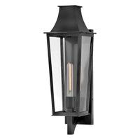 Georgetown Coastal Outdoor Wall Lantern - Medium 21.75" - Black