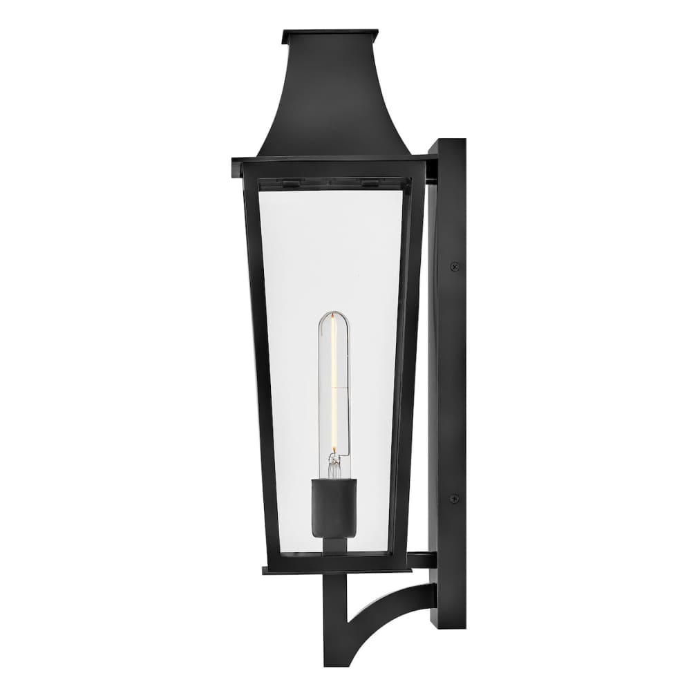 Georgetown Coastal Outdoor Wall Lantern - Medium 21.75" - Black