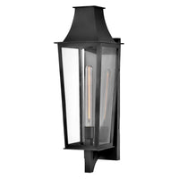 Georgetown Coastal Outdoor Wall Lantern - Large 26.75" - Black