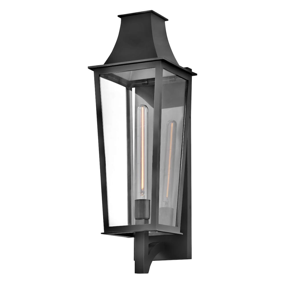 Georgetown Coastal Outdoor Wall Lantern - Large 26.75" - Black