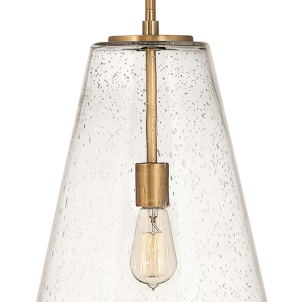 Vance 1 Light Pendant - Medium - Heritage Brass