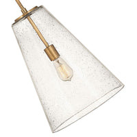 Vance 1 Light Pendant - Medium - Heritage Brass