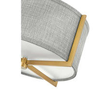 Axis Semi-Flush Mount - Brass - Grey