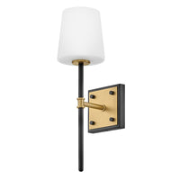 Saunders Wall Sconce - Black/Brass