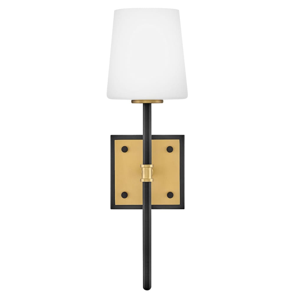 Saunders Wall Sconce - Black/Brass