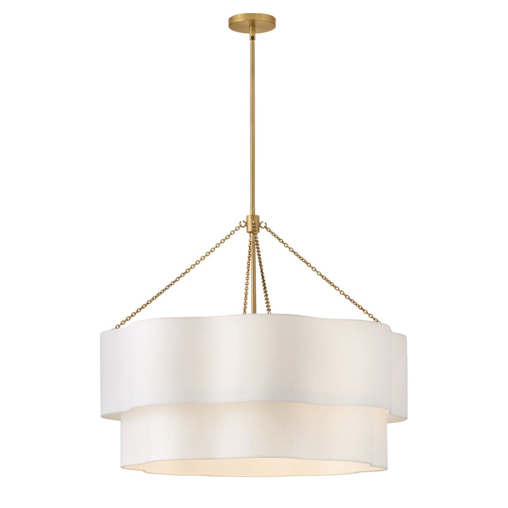 Gwen Drum Chandelier - Brass