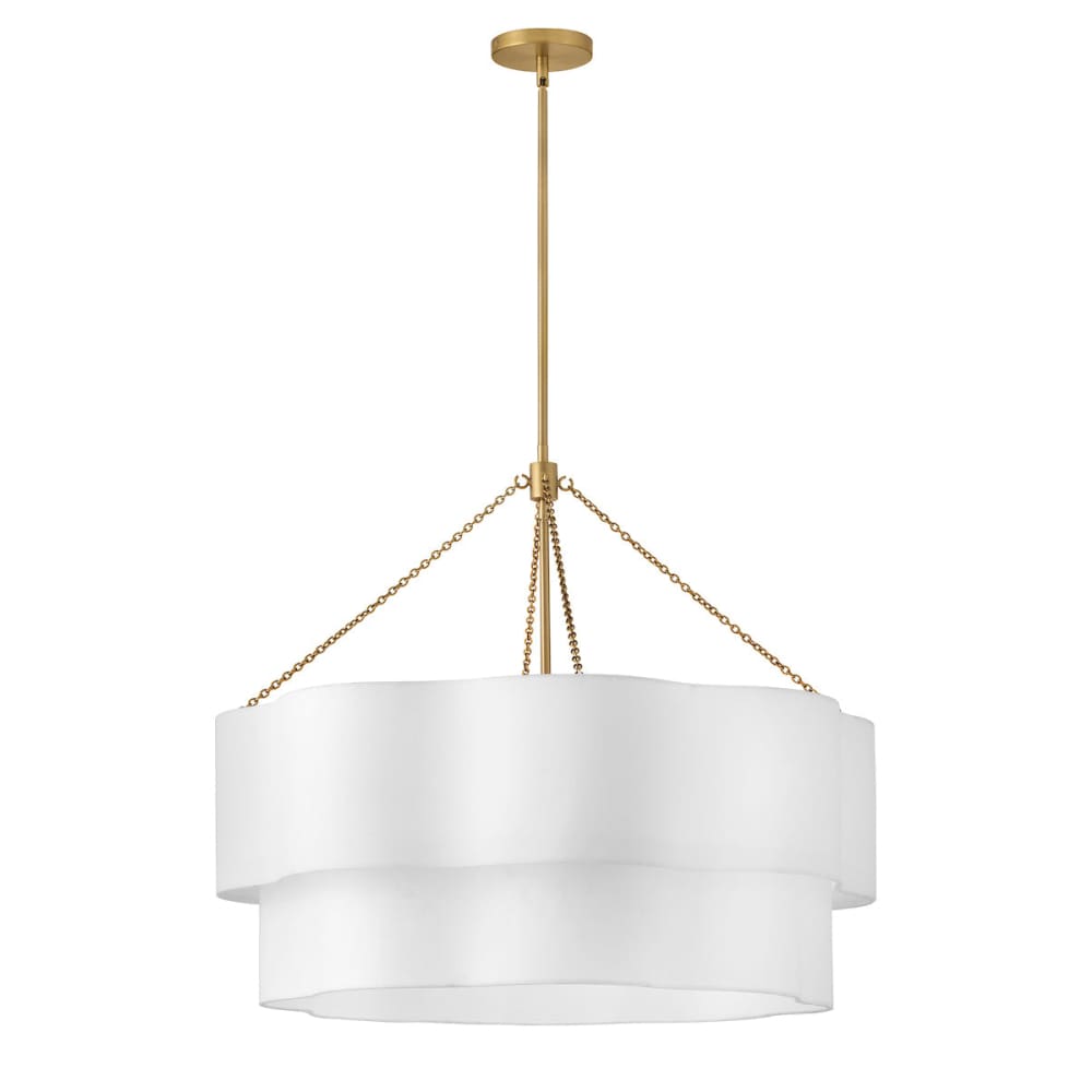 Gwen Drum Chandelier - Brass