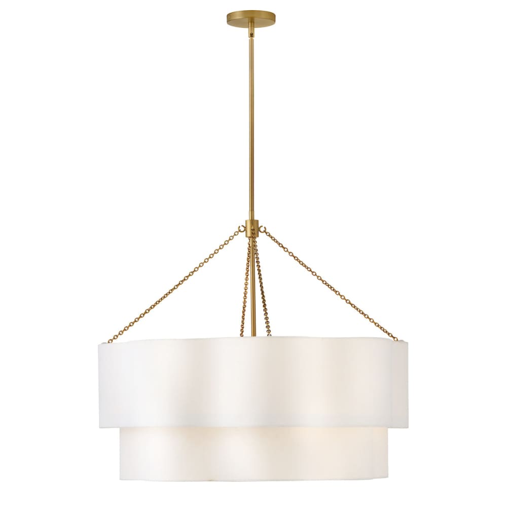 Gwen Drum Chandelier - Brass