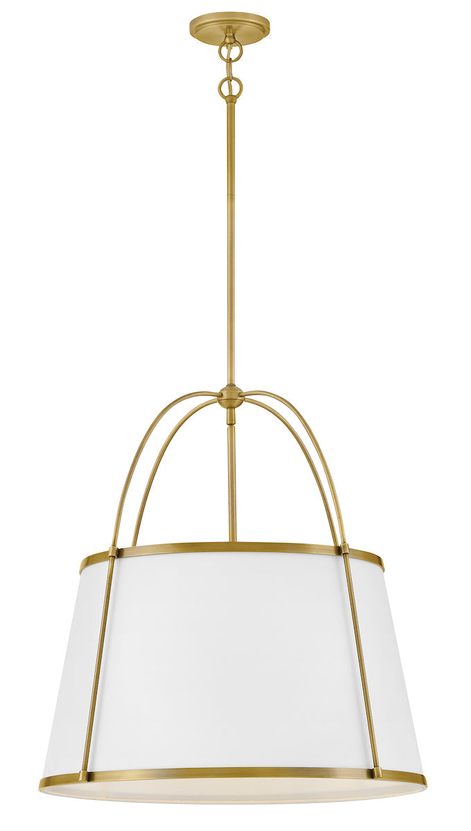 Clarke Drum Chandelier - Brass