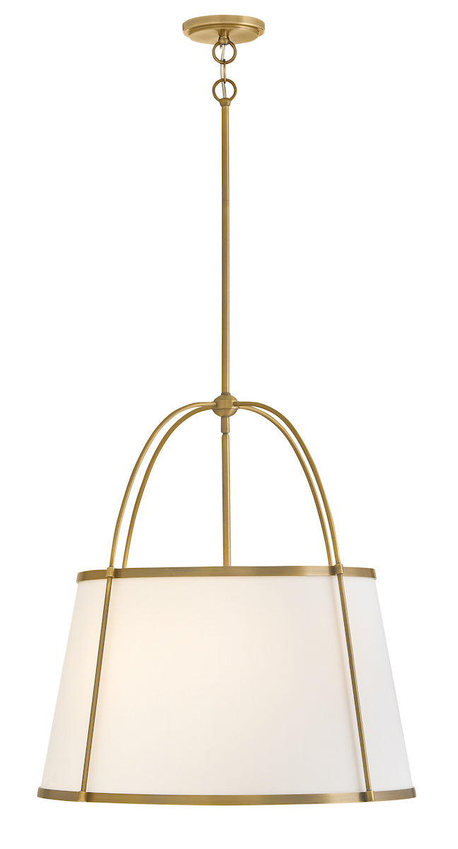 Clarke Drum Chandelier - Brass