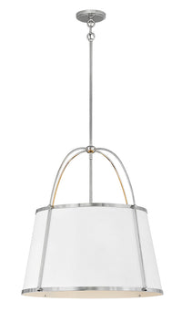 Clarke Drum Chandelier - Polished Nickel