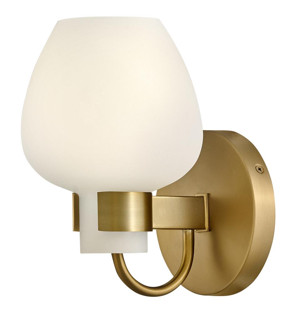 Sylvie 1 Light Wall Sconce - Heritage Brass