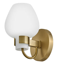 Sylvie 1 Light Wall Sconce - Heritage Brass