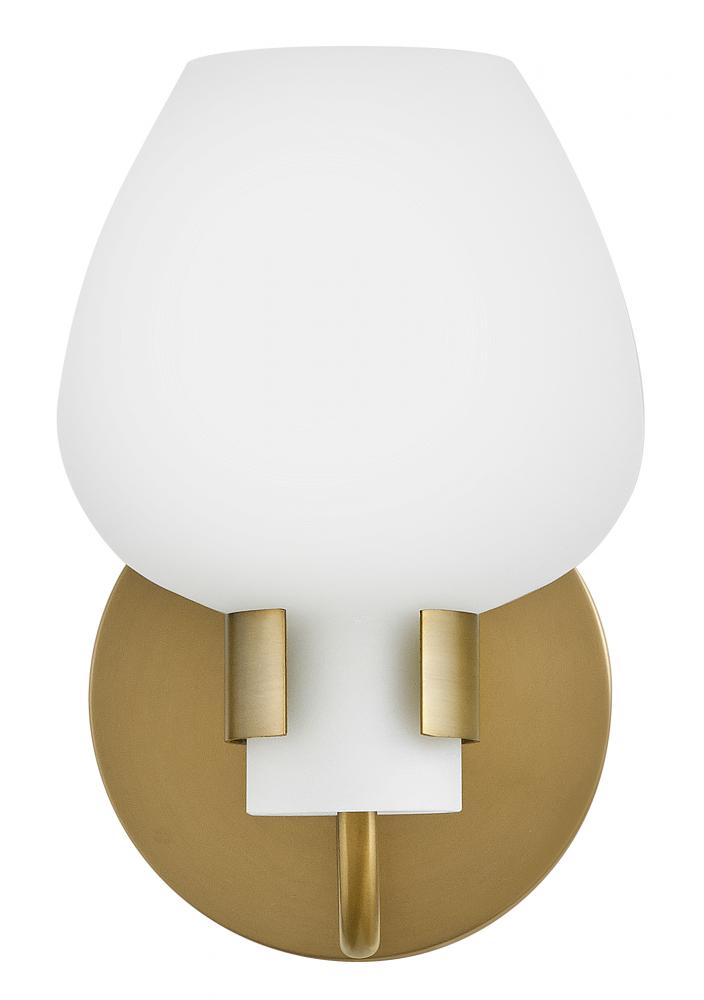 Sylvie 1 Light Wall Sconce - Heritage Brass