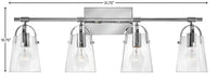 Foster 4 Light Vanity - Chrome