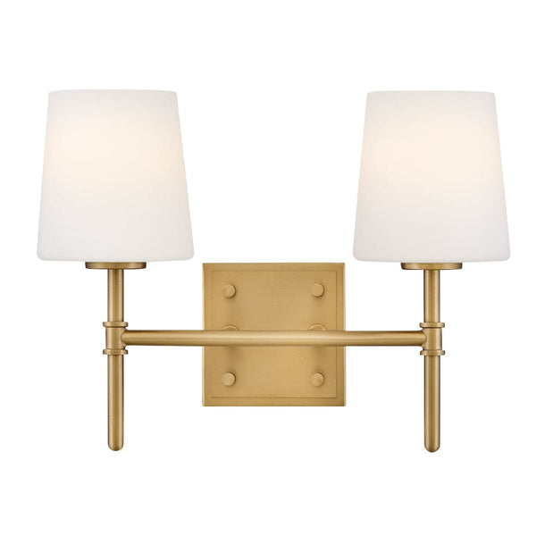 Saunders 2 Light Vanity - Brass