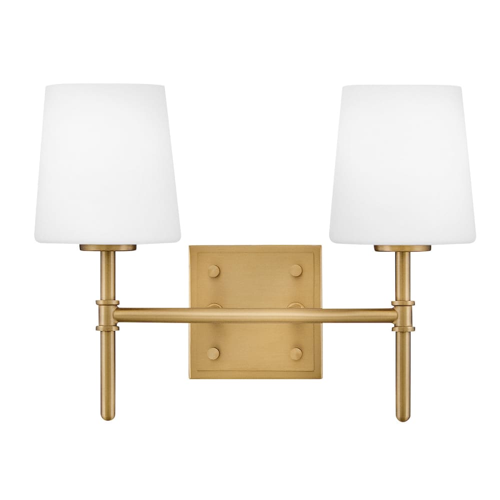 Saunders 2 Light Vanity - Brass