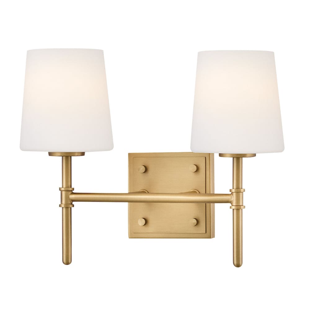 Saunders 2 Light Vanity - Brass