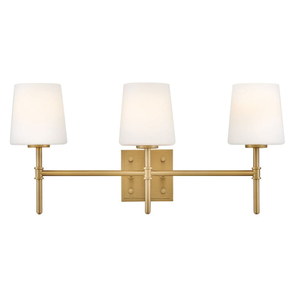 Saunders 3 Light Vanity - Brass