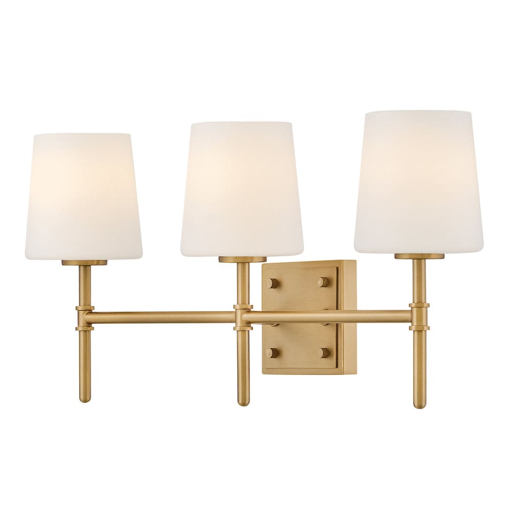 Saunders 3 Light Vanity - Brass