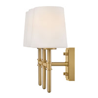 Saunders 3 Light Vanity - Brass