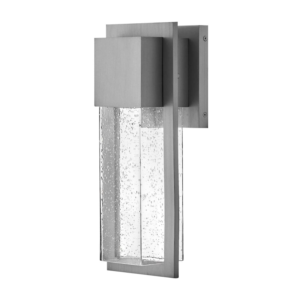 Alex Coastal Outdoor Wall Lantern - Small 15.75" - Brushed Aluminum