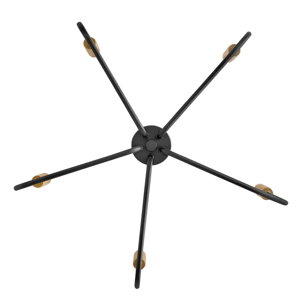 Austen Chandelier - Black & Brass