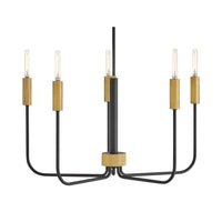 Austen Chandelier - Black & Brass