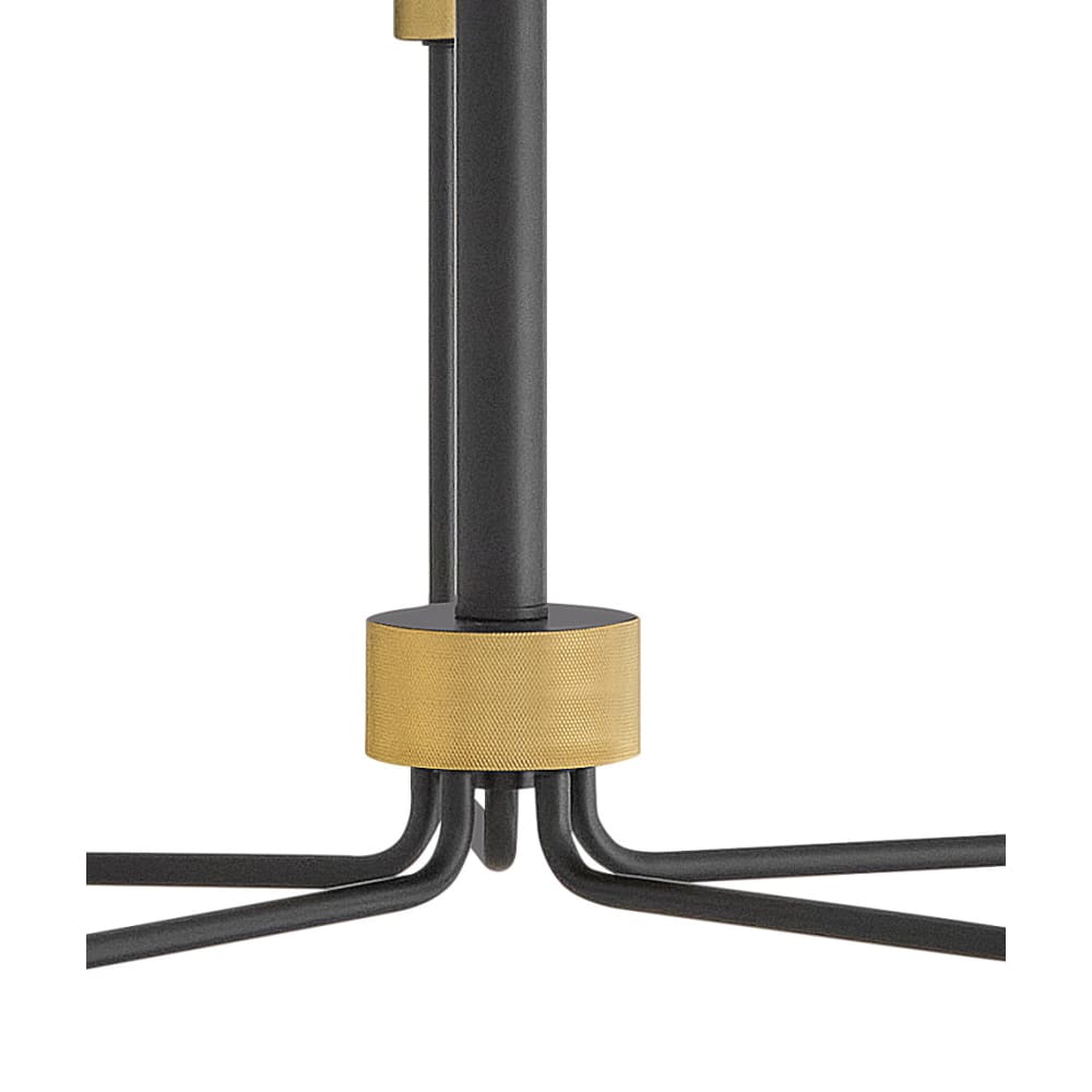 Austen Chandelier - Black & Brass