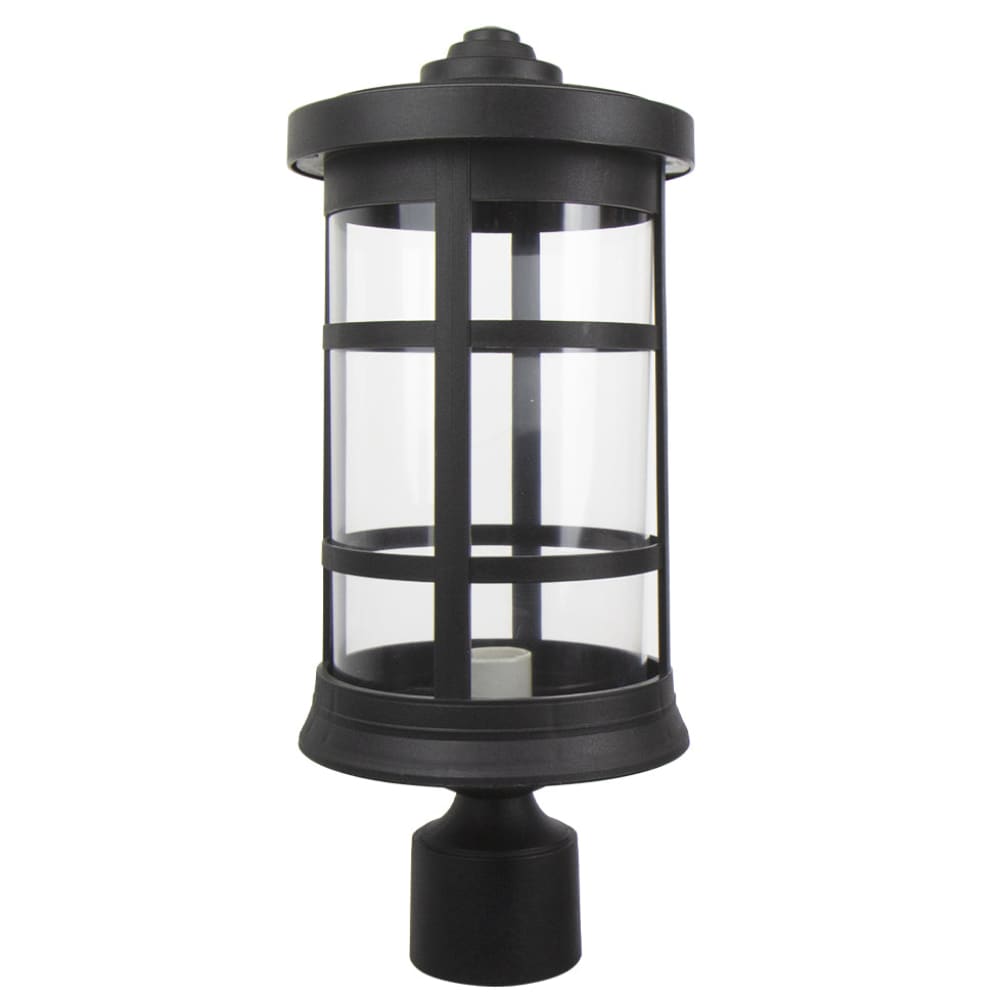 Artisan Cylinder Coastal Outdoor Post Top - Black