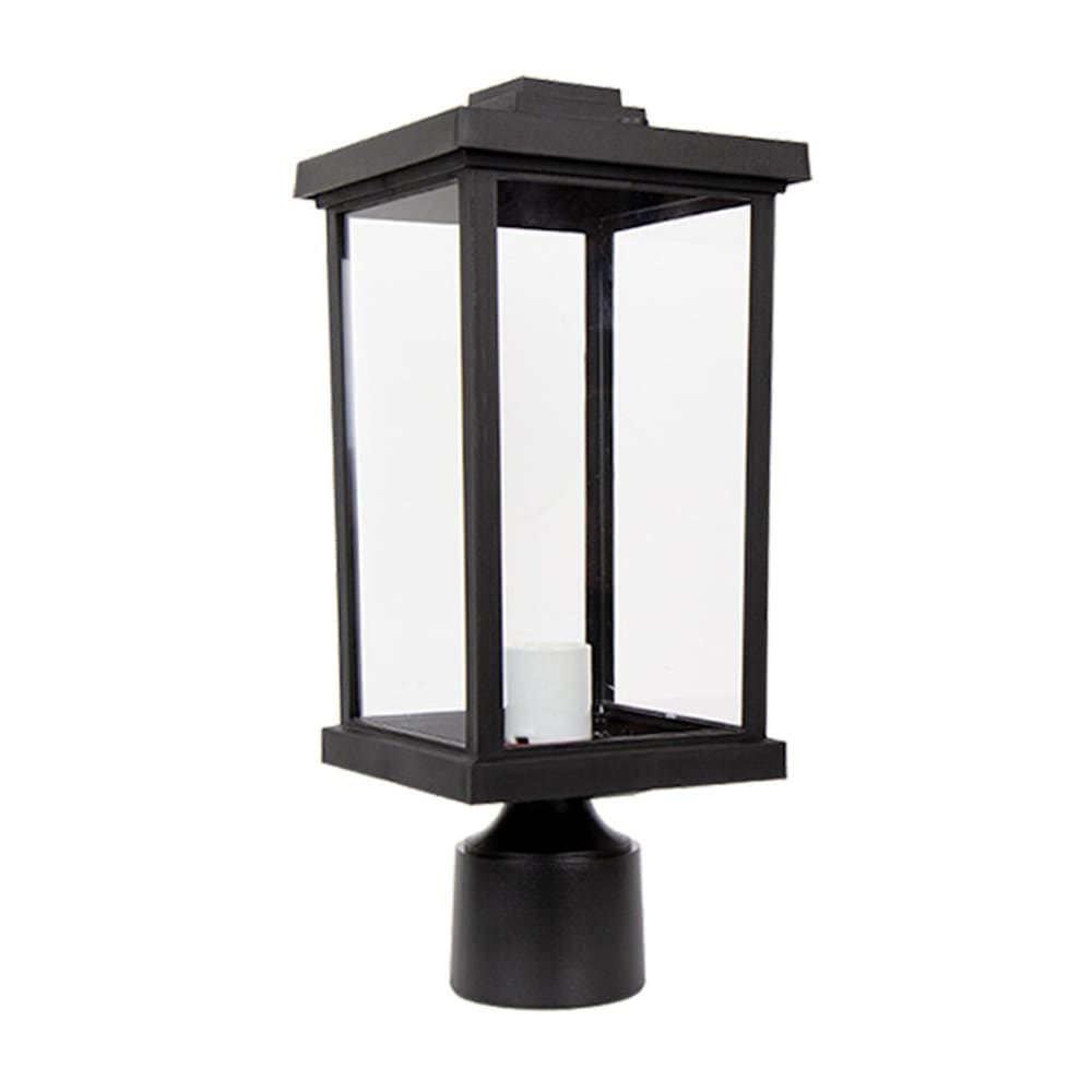 Artisan Square Coastal Outdoor Post Top - Black