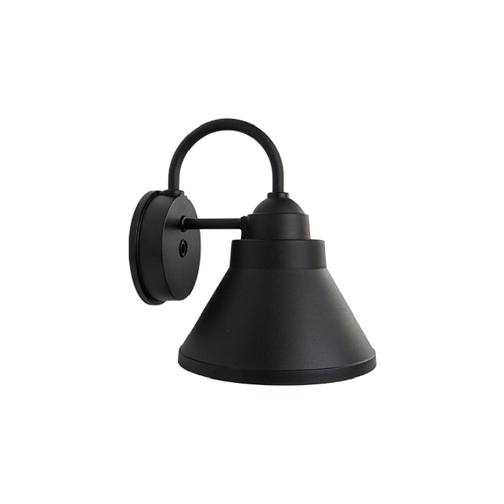 Classic Nautical Goose Neck Coastal Outdoor Wall Mount - Black