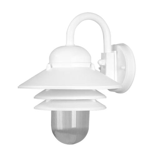 Wave Marlex Non-Corrosive Nautical Wall Mount S75V-C-WH White Coastal Lighting