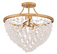 Myra Rock Crystal Semi-Flush Mount