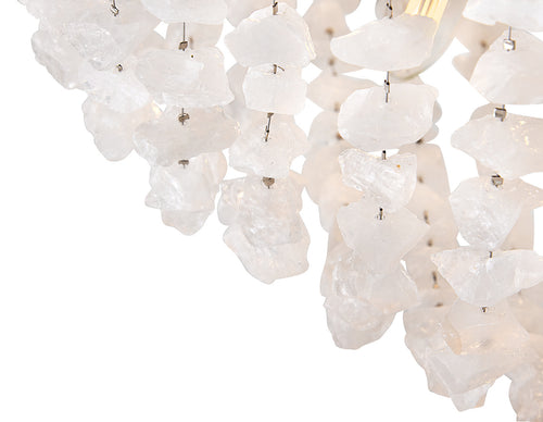 Myra Rock Crystal Semi-Flush Mount