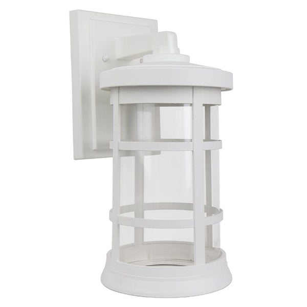 Wave Marlex Non-Corrosive Artisan Cylinder Wall Mount - Large S50V-C-WH White Coastal Lighting