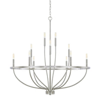 Capital Lighting 12 Light Chandelier 428501BN Coastal Lighting