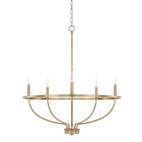 Capital Lighting Five Light Chandelier 428551AD Coastal Lighting