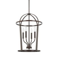 Capital Lighting Four Light Foyer Chandelier 528541BZ Coastal Lighting