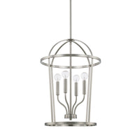 Capital Lighting Four Light Foyer Chandelier 528541BN Coastal Lighting