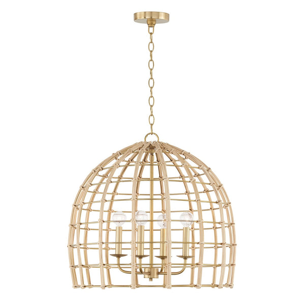 Coastal Lighting Wren 4 Light Pendant Chandelier 344141MA Coastal Lighting